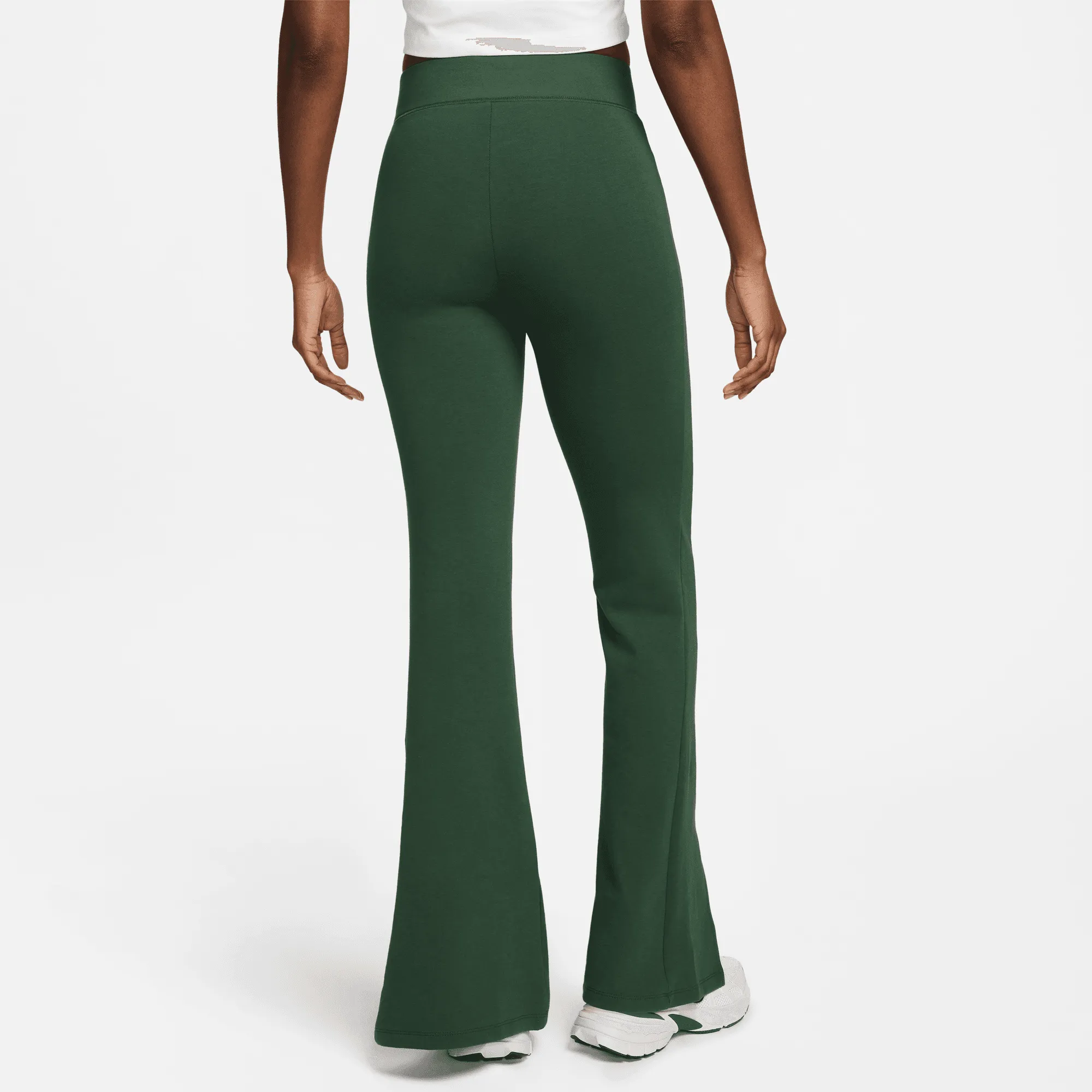 Nike Air Women's Fir Green High-Waisted Full-Length Split-Hem Leggings