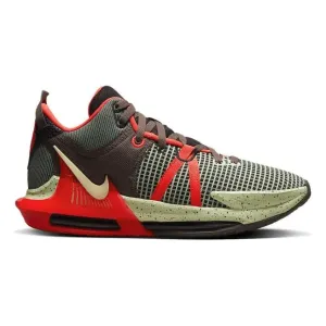 Nike Men's LeBron Witness 7 Shoes - Black / Bright Crimson / Alligator / Barely Volt