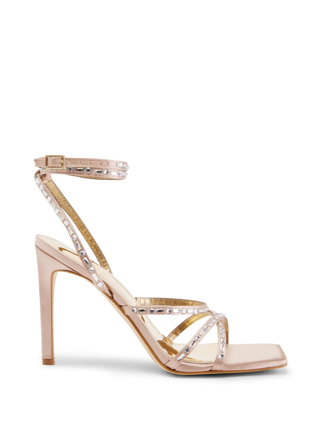 Nude Sabia Embellished High Heels