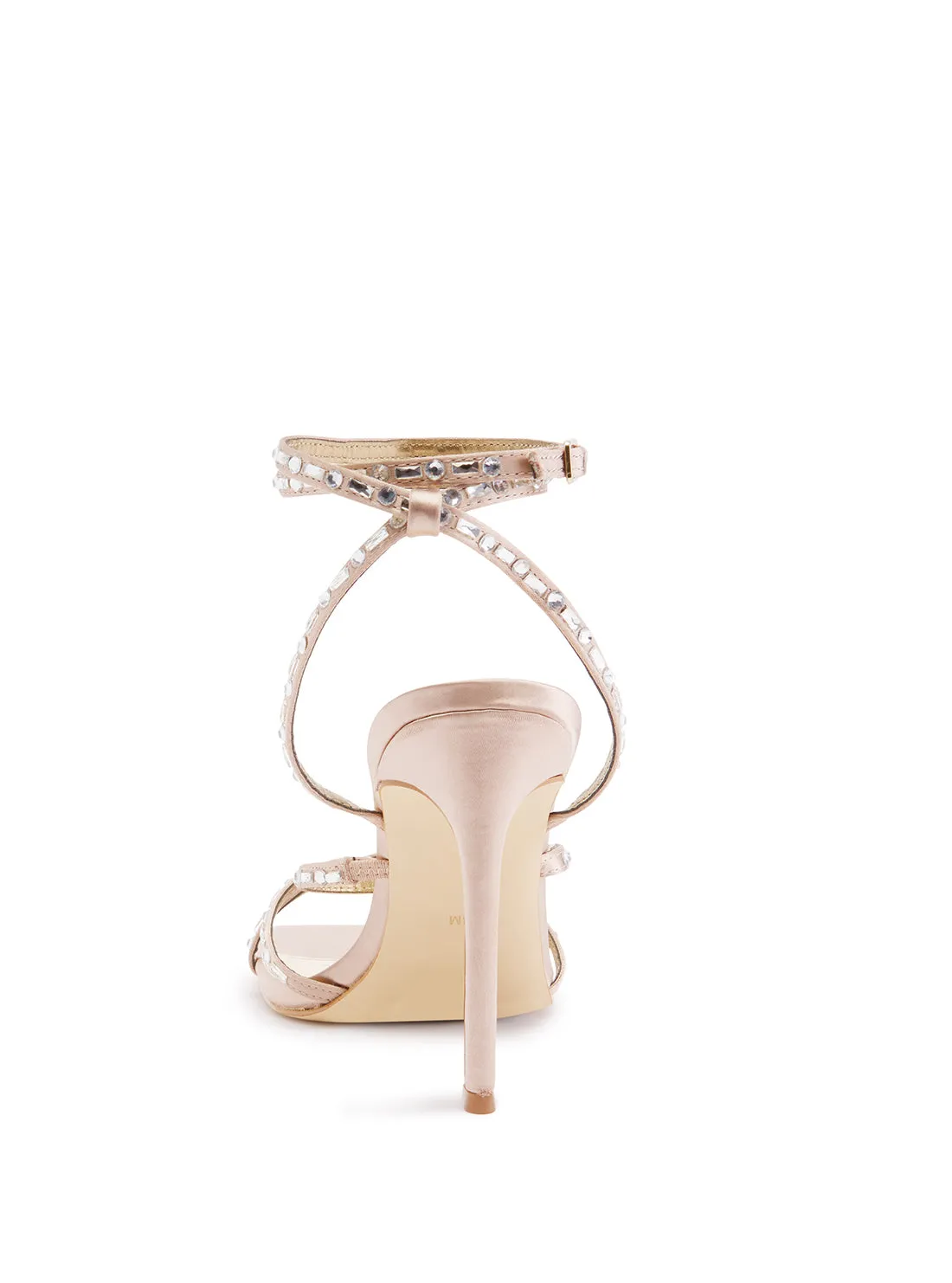 Nude Sabia Embellished High Heels