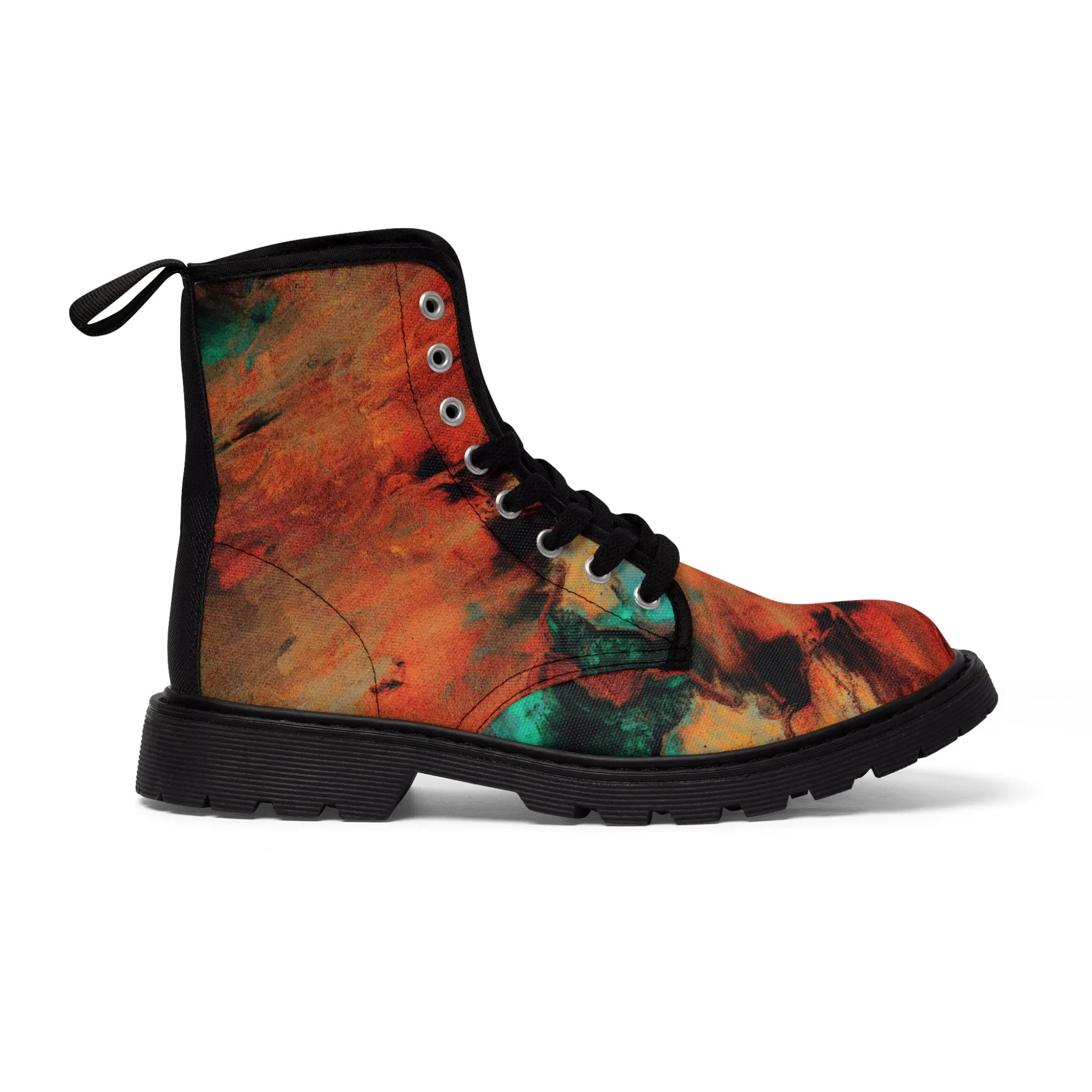 Orange flush - Inovax Men's Canvas Boots