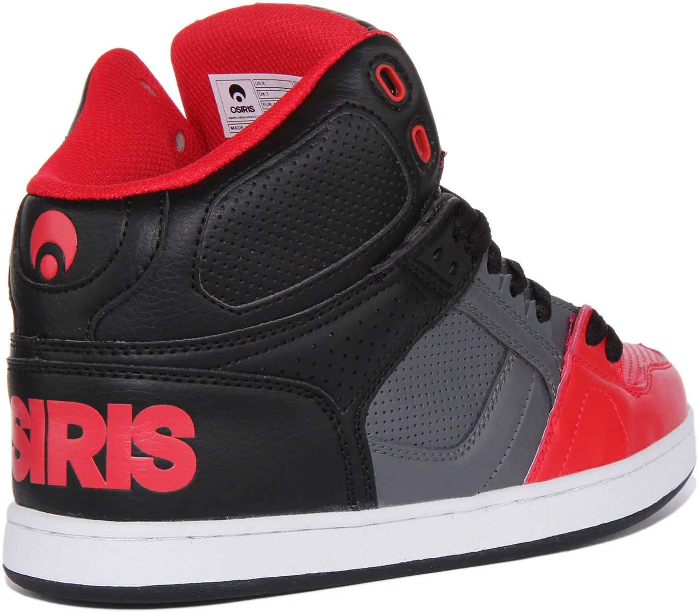 Osiris Nyc 83 Clk In Black Red For Men