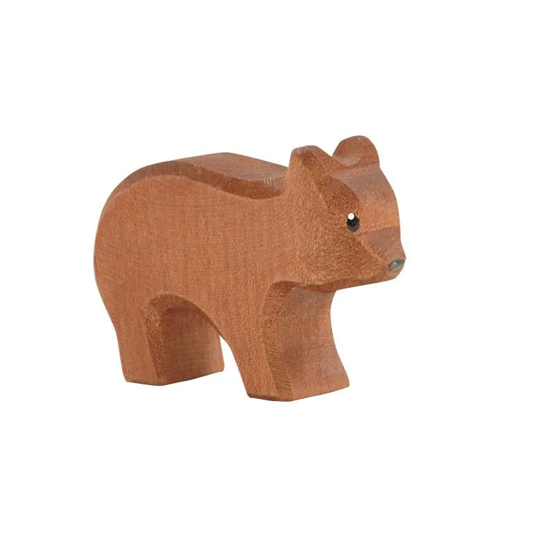 Ostheimer Wooden Brown Baby Bear Running