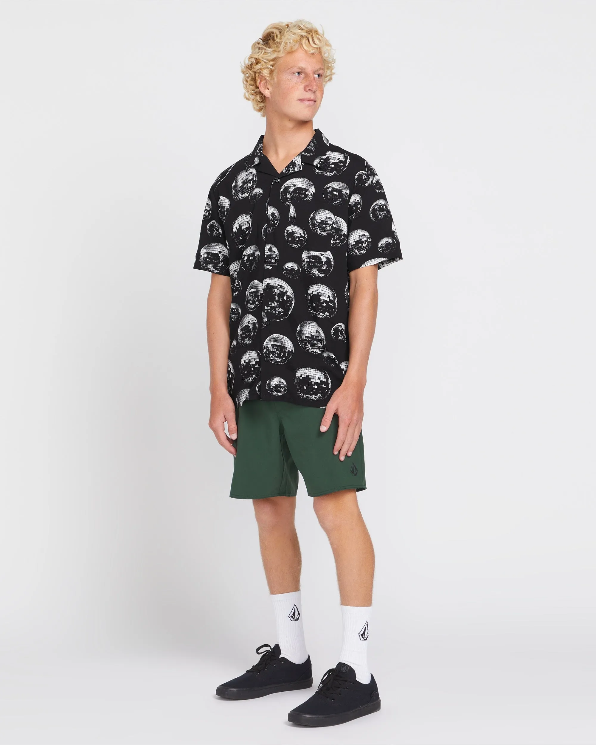 Packed Up Woven Short Sleeve Shirt - Black