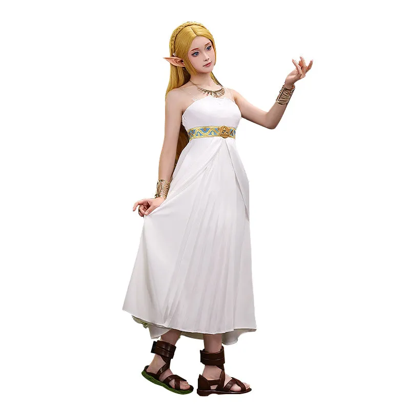 【Partial Ready For Ship】【Size S-3XL】【Last Batch】DokiDoki-R Game Costume White Dress / Shoes