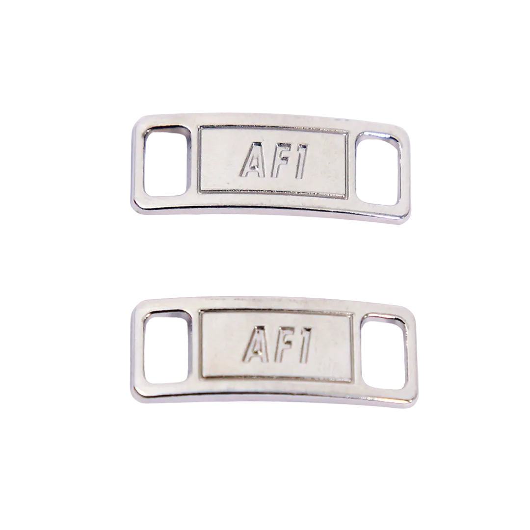 Premium Silver Air Force 1 Dubrae Replacement ( Lace Tag)