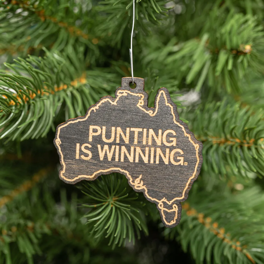 Punting Is Winning Ornament