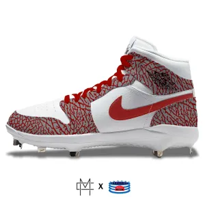 "Crimson Elephant" Jordan 1 Retro Cleats