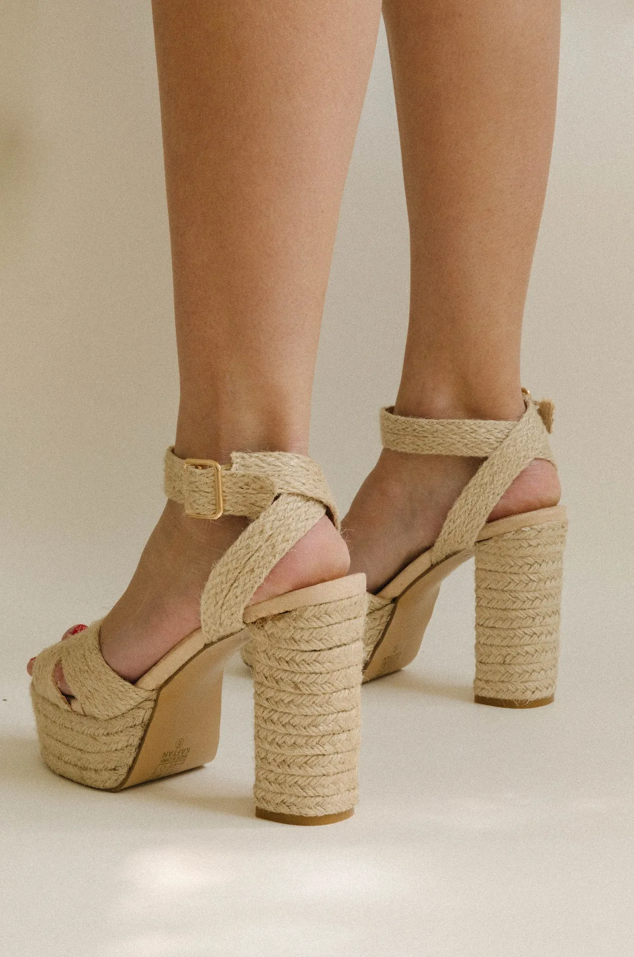 Raffia Platform Sandals