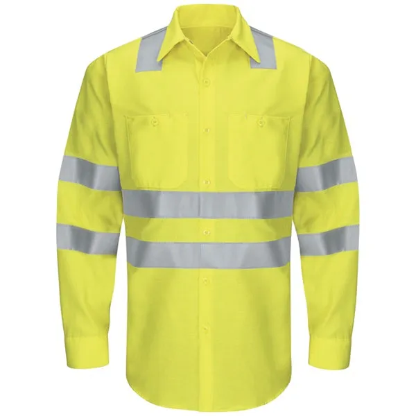 Red Kap Hi-Visibility Ripstop Work Shirt - Type R, Class 3 -(SY14AB)