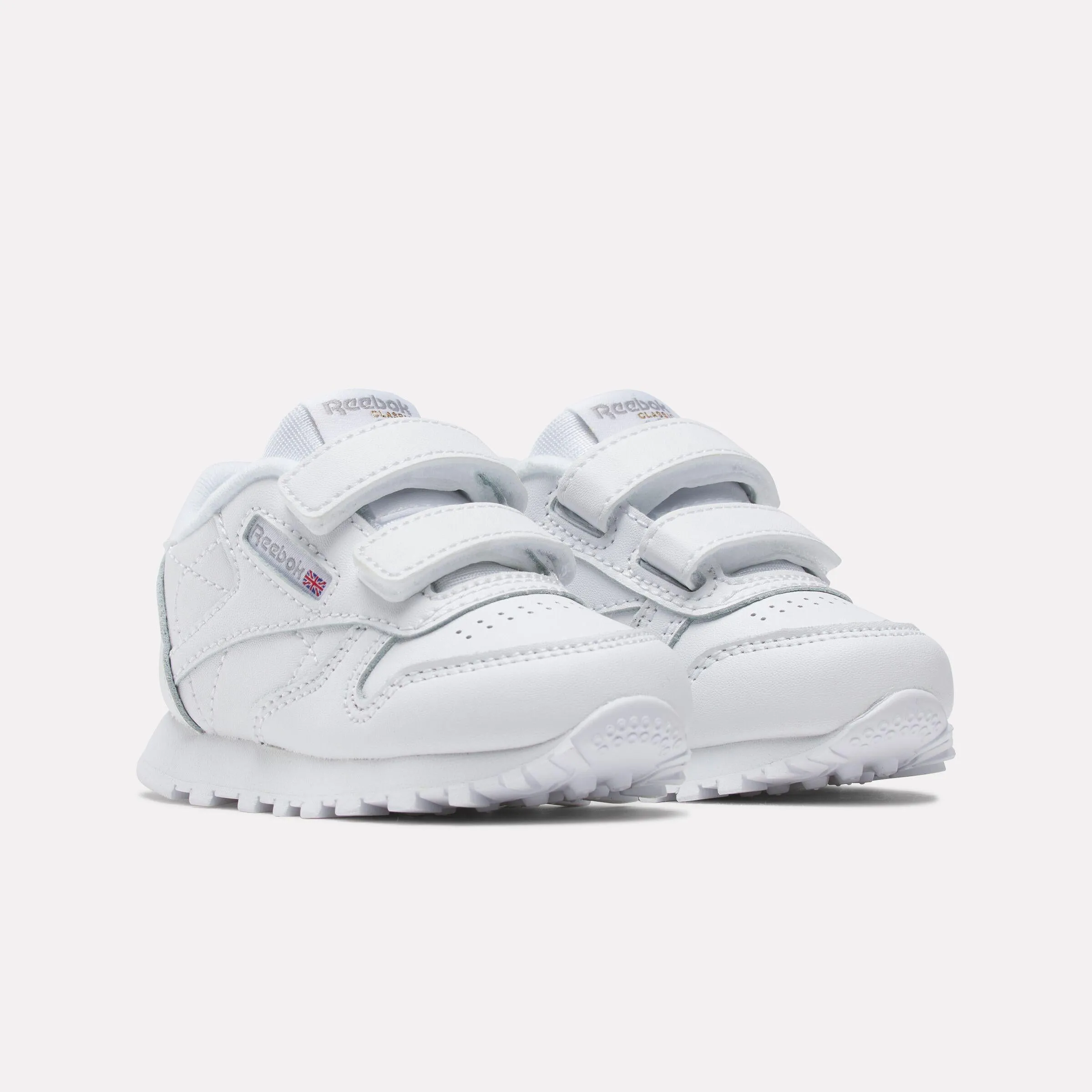 Reebok Footwear Kids Classic Leather Shoes - Toddler WHITE/CARBON/VECBLU