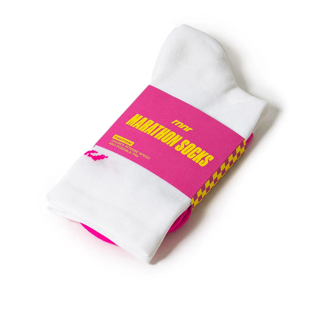 Rnnr  Marathon Sock - Freshman white