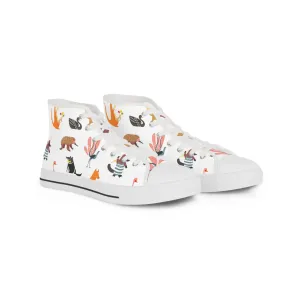 Safari Animals Men's High Top Sneakers