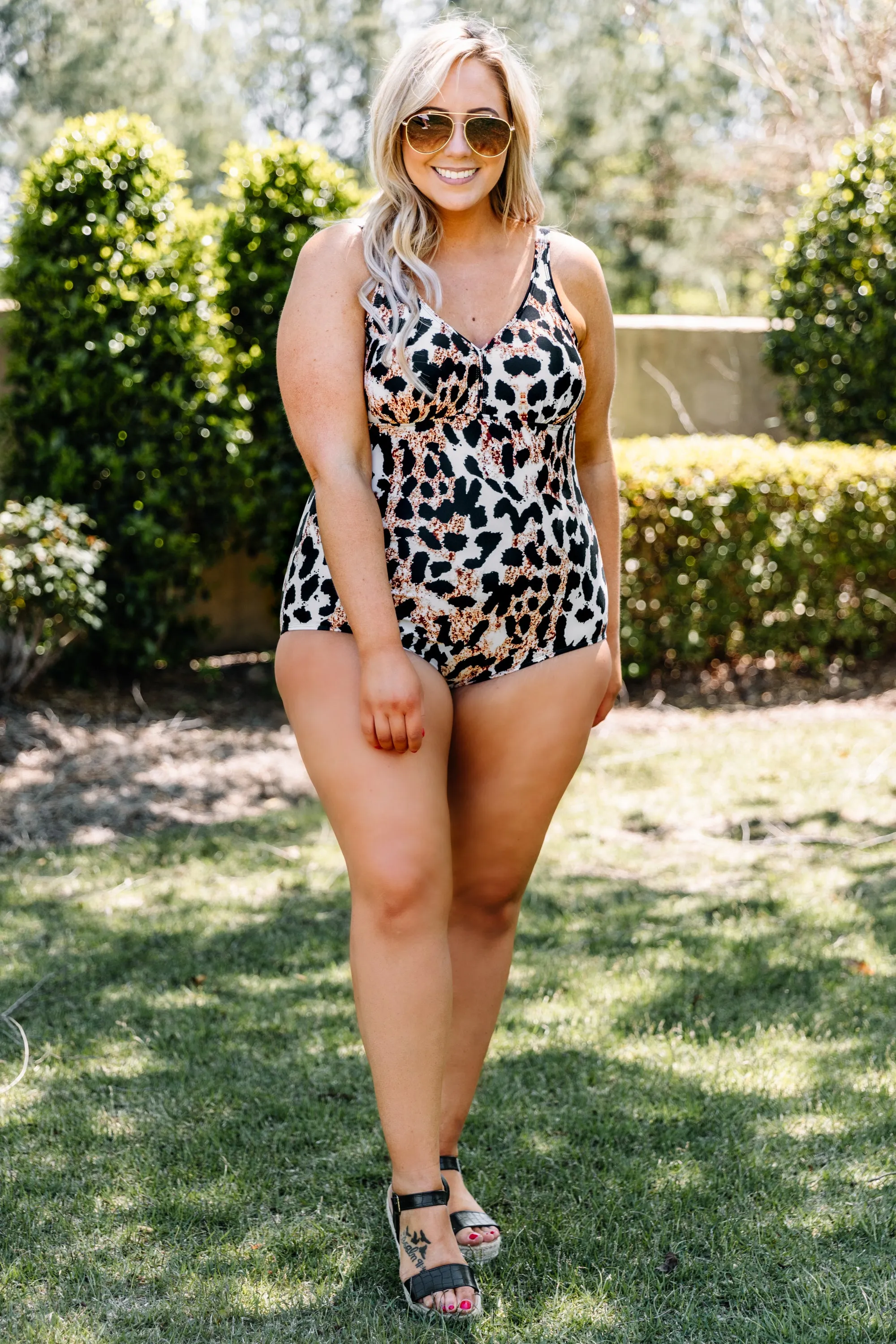 Sand Tropez Swimsuit, Leopard