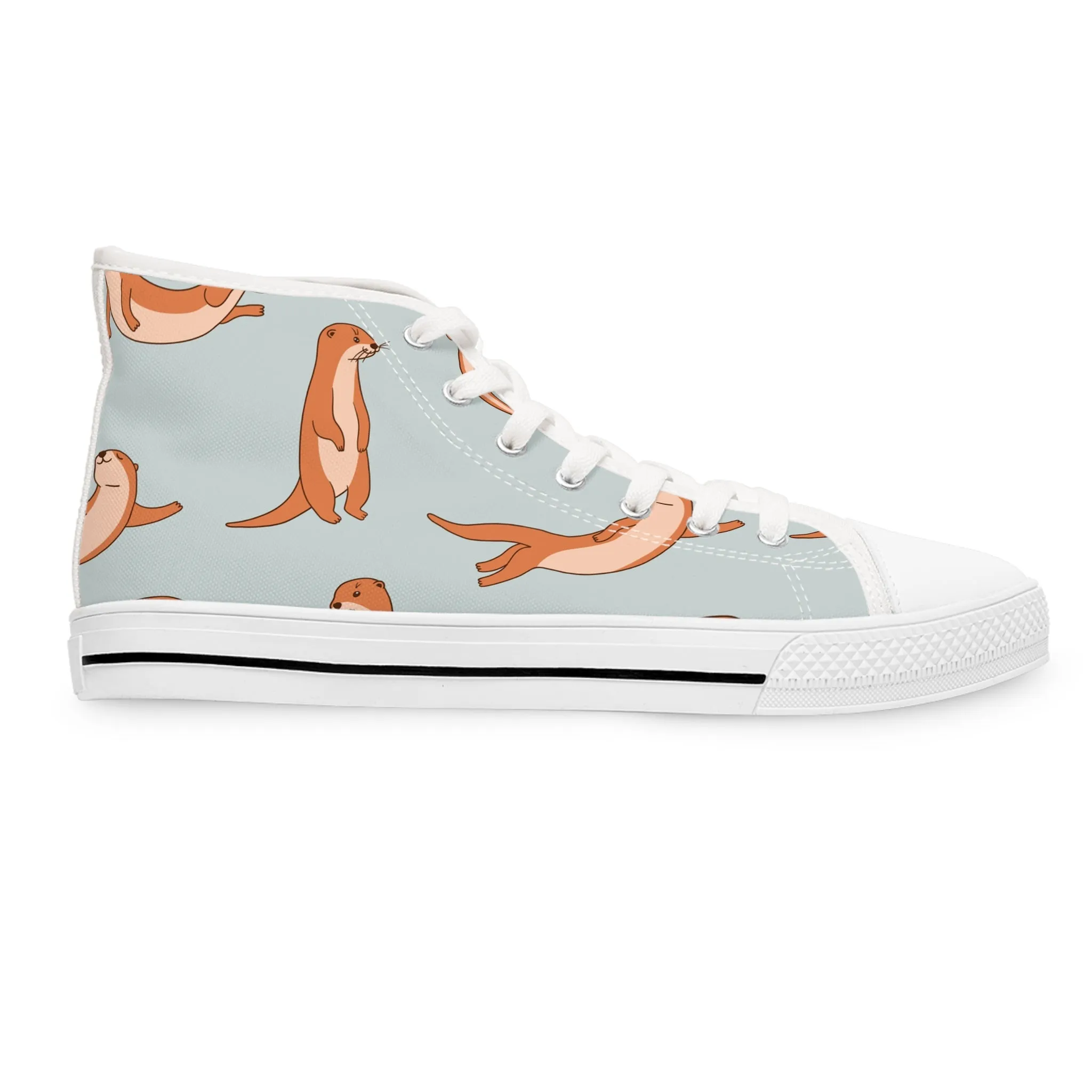 Sea Otters Women's High Top Sneakers