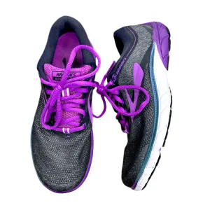 Shoes Athletic By Brooks In Grey & Purple, Size: 7