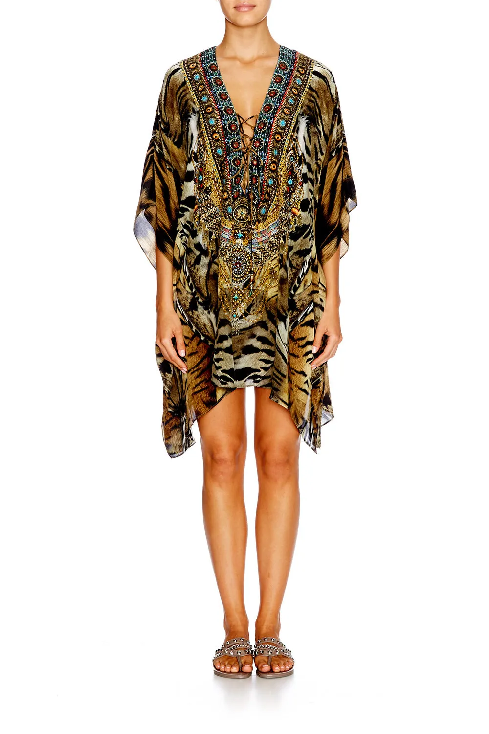 SHORT LACE UP KAFTAN GIVEN TO THE WILD