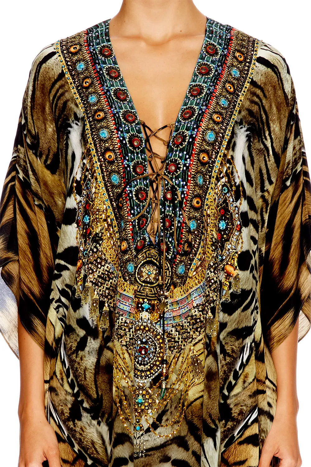 SHORT LACE UP KAFTAN GIVEN TO THE WILD