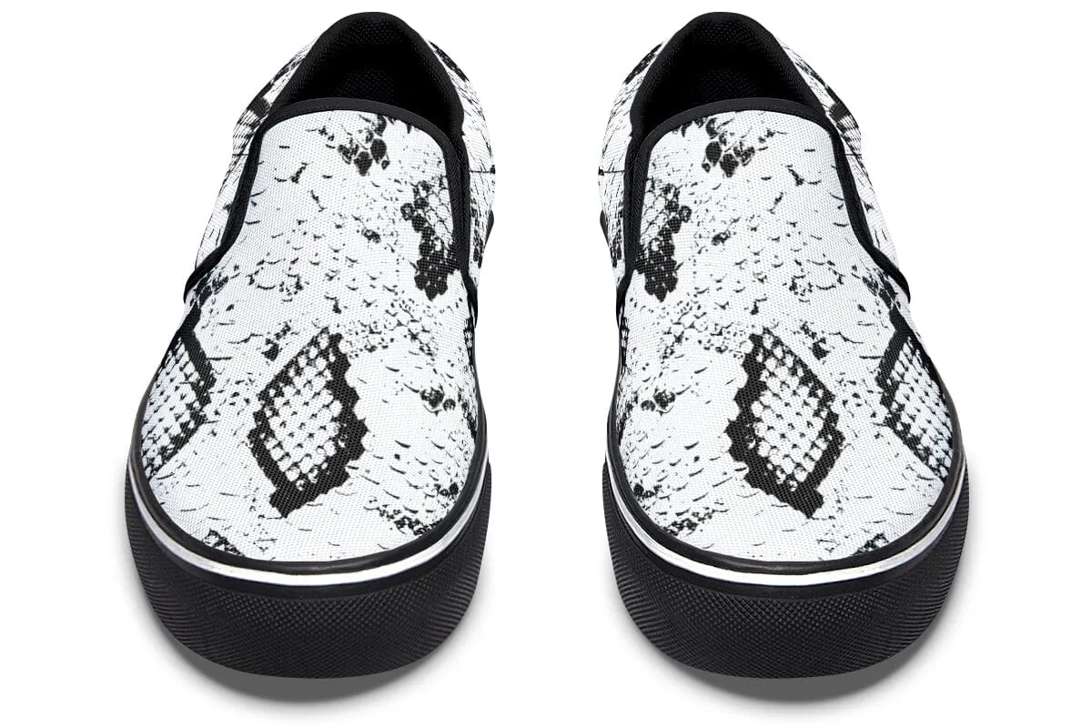 Snake Skin Slip on Shoes