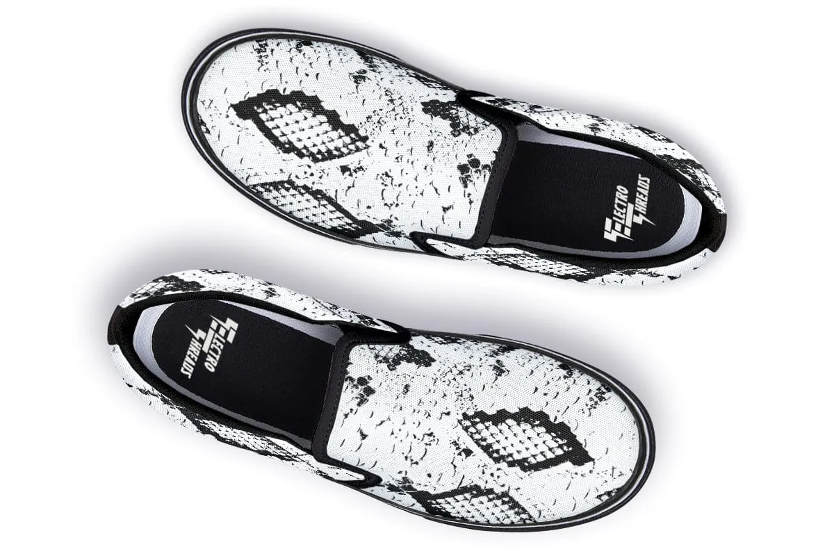 Snake Skin Slip on Shoes