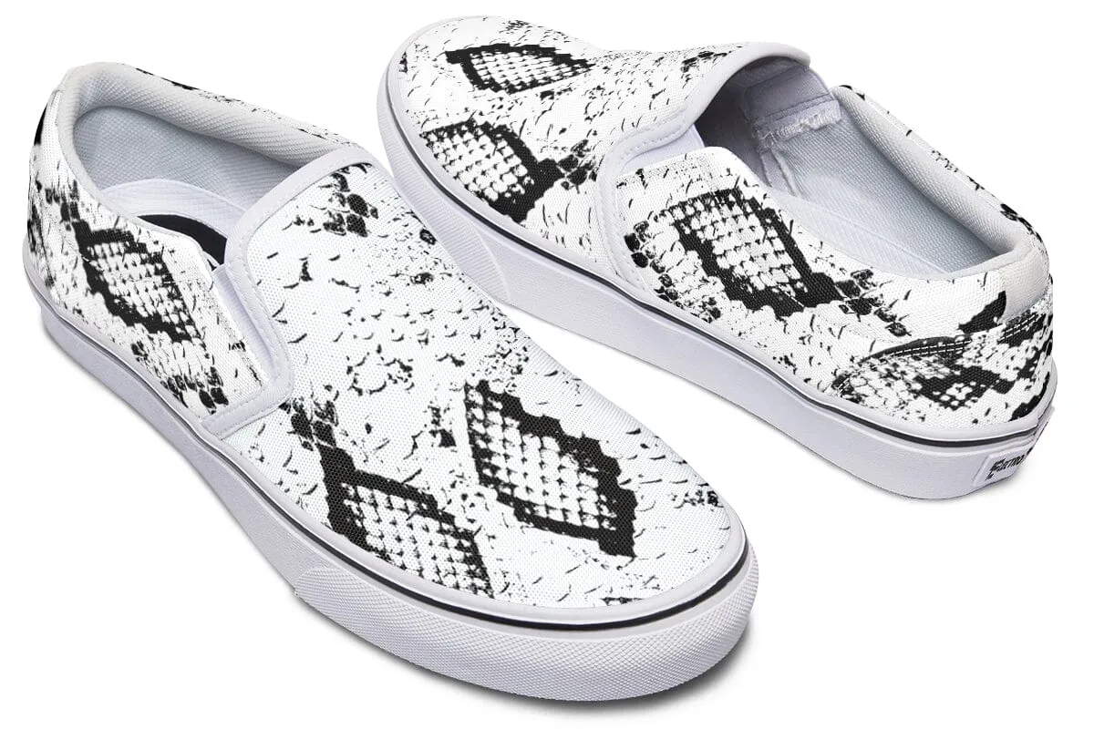 Snake Skin Slip on Shoes