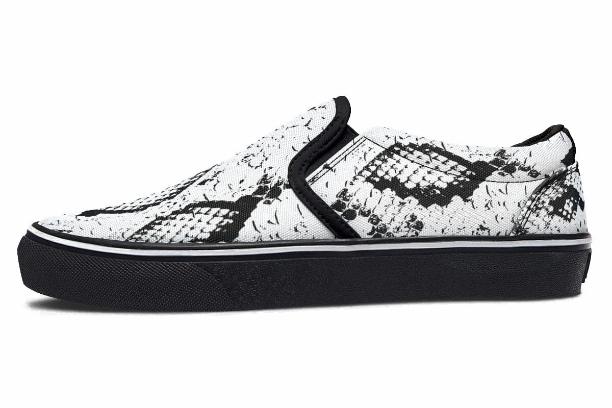 Snake Skin Slip on Shoes