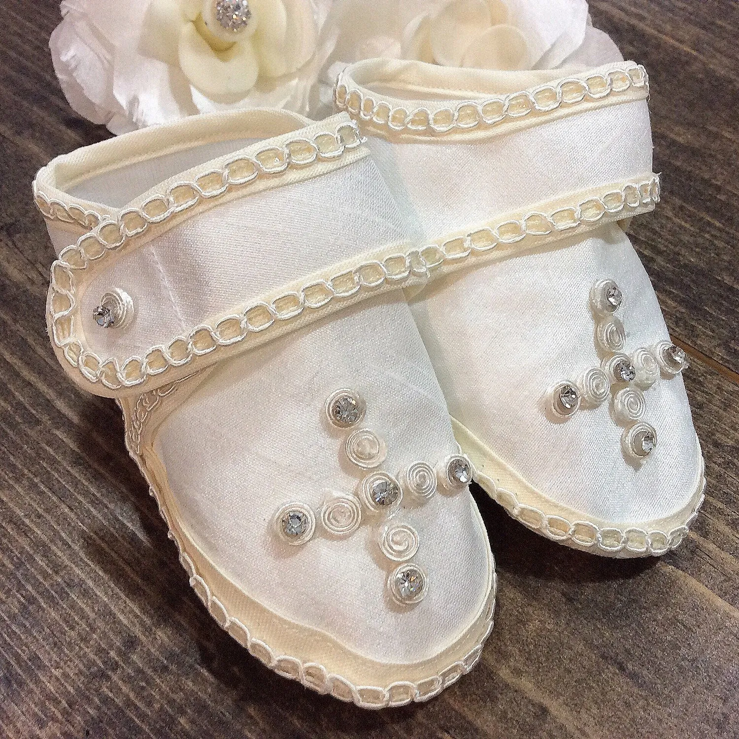 soft sole Baby boy baptism shoes ivory (Ethan), christening shoes, baby boy christening shoes, baptism outfit, zapatos bautizo