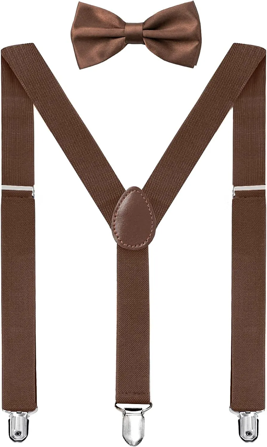 Solid Color Mens Suspender Y Shape