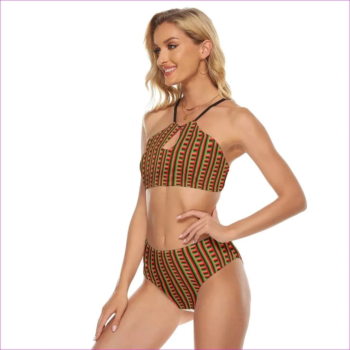 Striped Galore Women's Cami Swimsuit