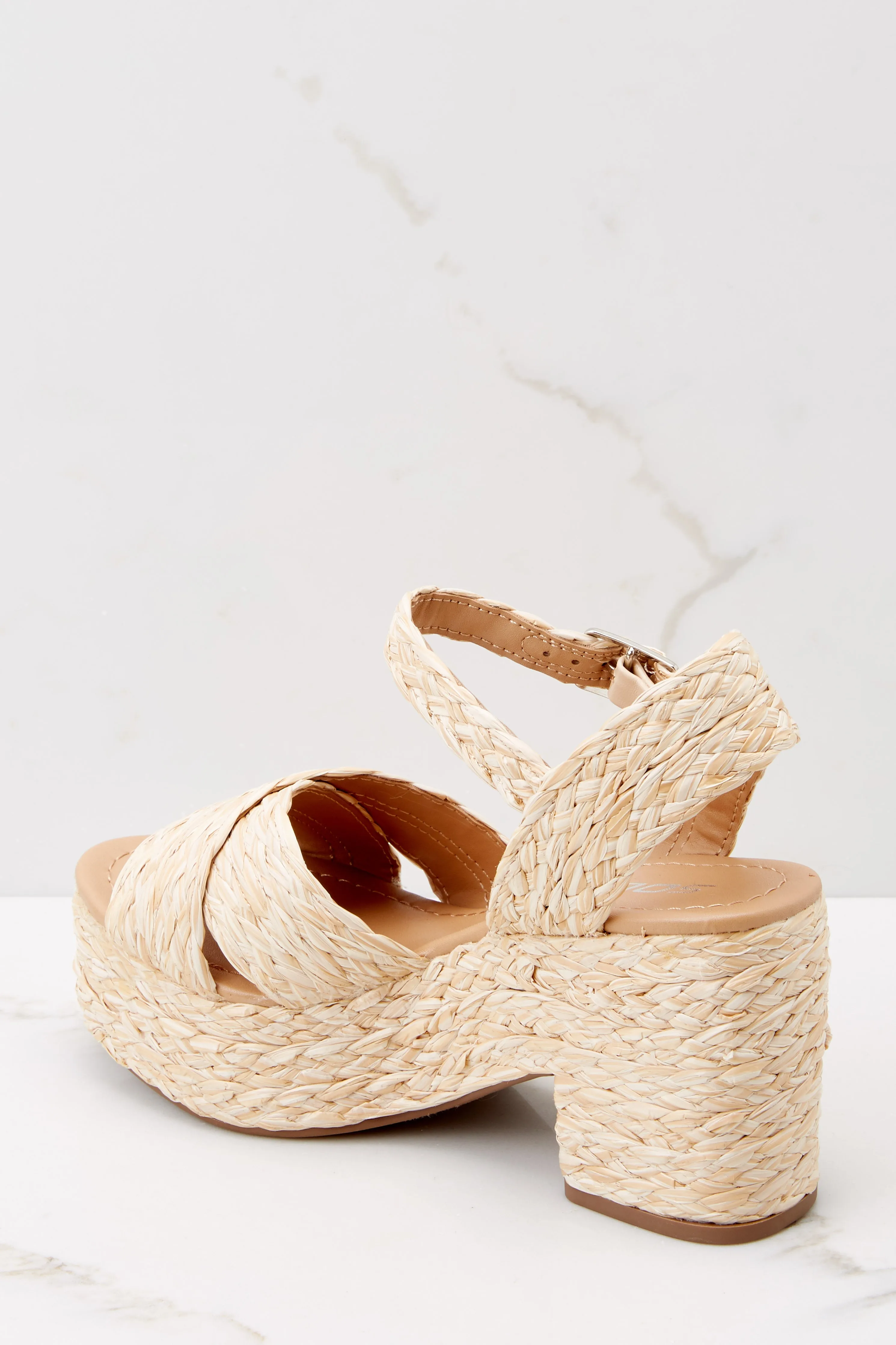 The First Move Natural Ankle Strap Heels