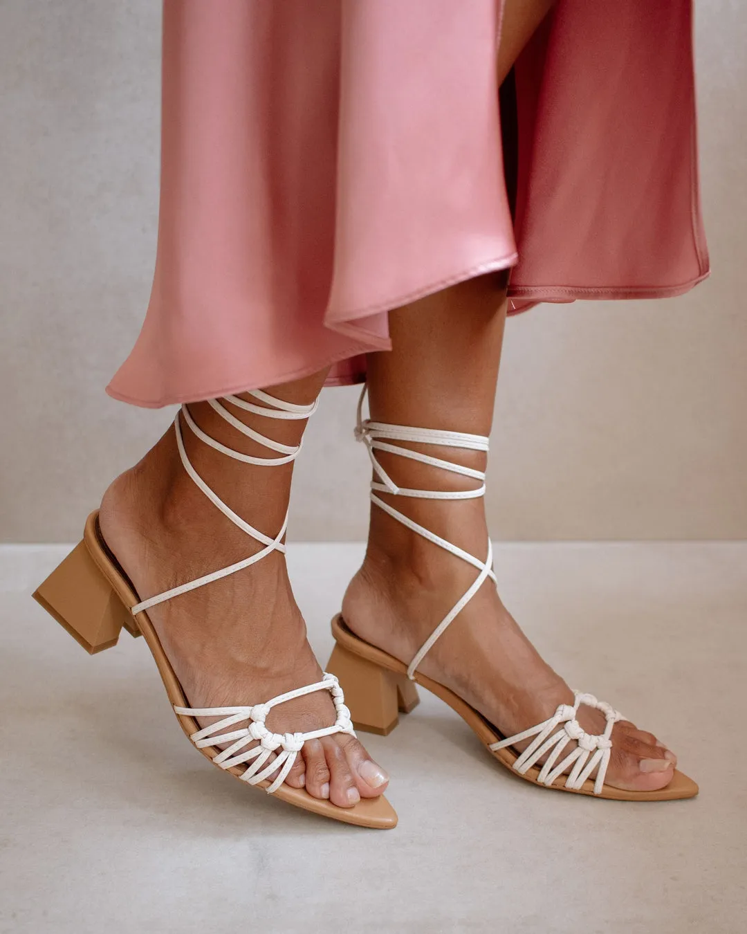 The Mirage Sandal by Alohas - White