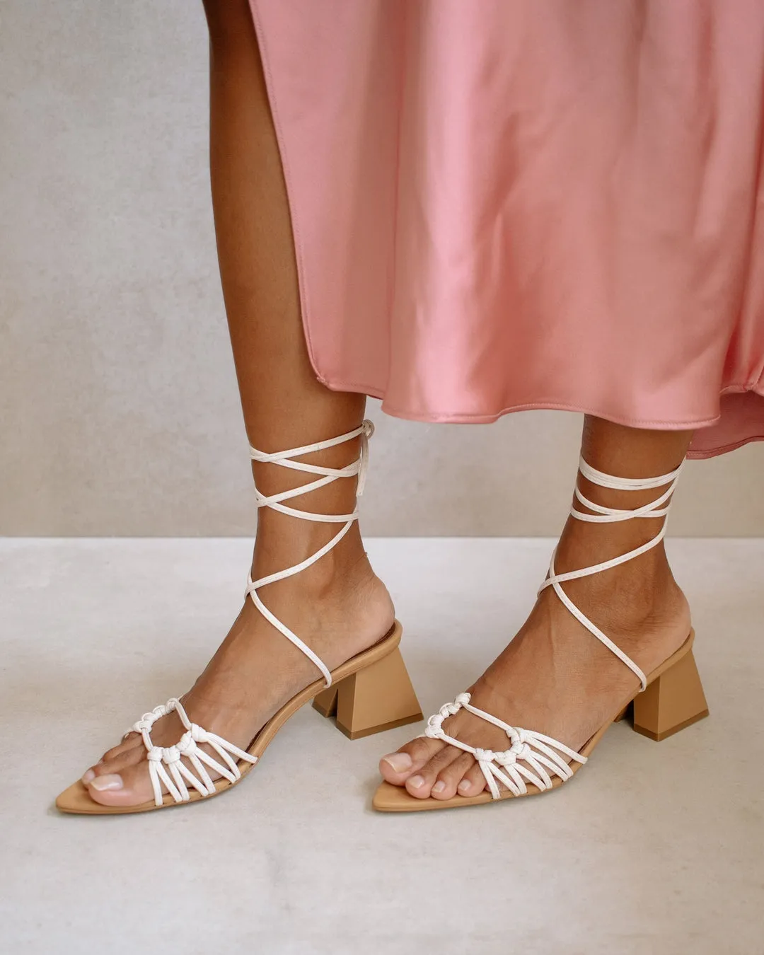 The Mirage Sandal by Alohas - White