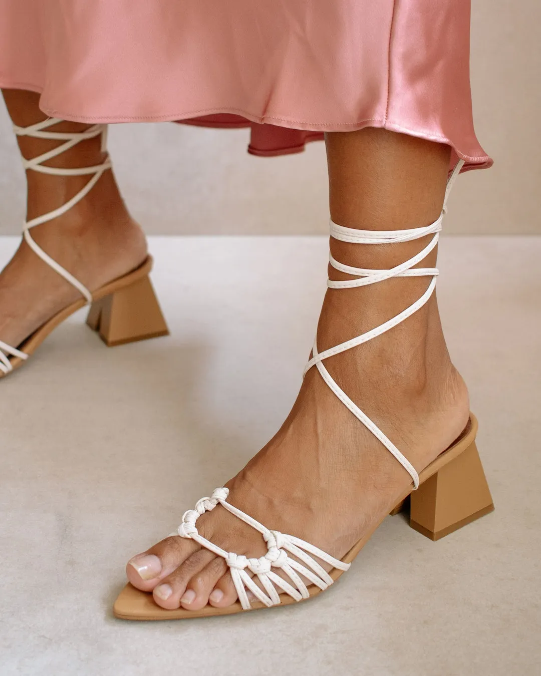 The Mirage Sandal by Alohas - White