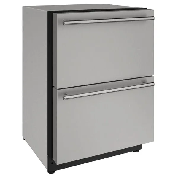 U-Line 2224DWR 24" Refrigerator Drawers Integrated/Stainless Solid 115v