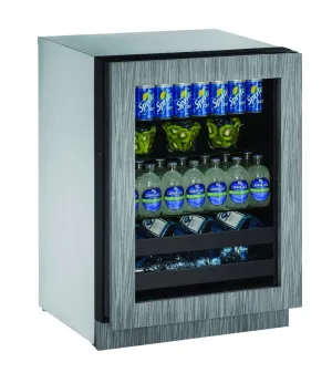 U-Line 24" Integrated Frame Reversible Beverage Center U-2224BEVINT-00B