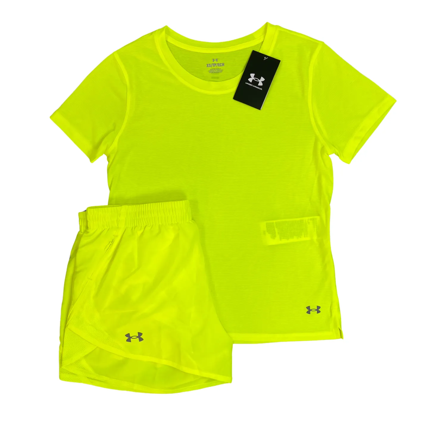 Under Armour Women’s Streaker T-Shirt / Shorts Set - Volt