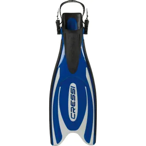 Used Cressi Frog Plus Open Heel Fins - Blue-XSmall / Small | US Man 3/6 | US Lady 4/7 | EU 35/38