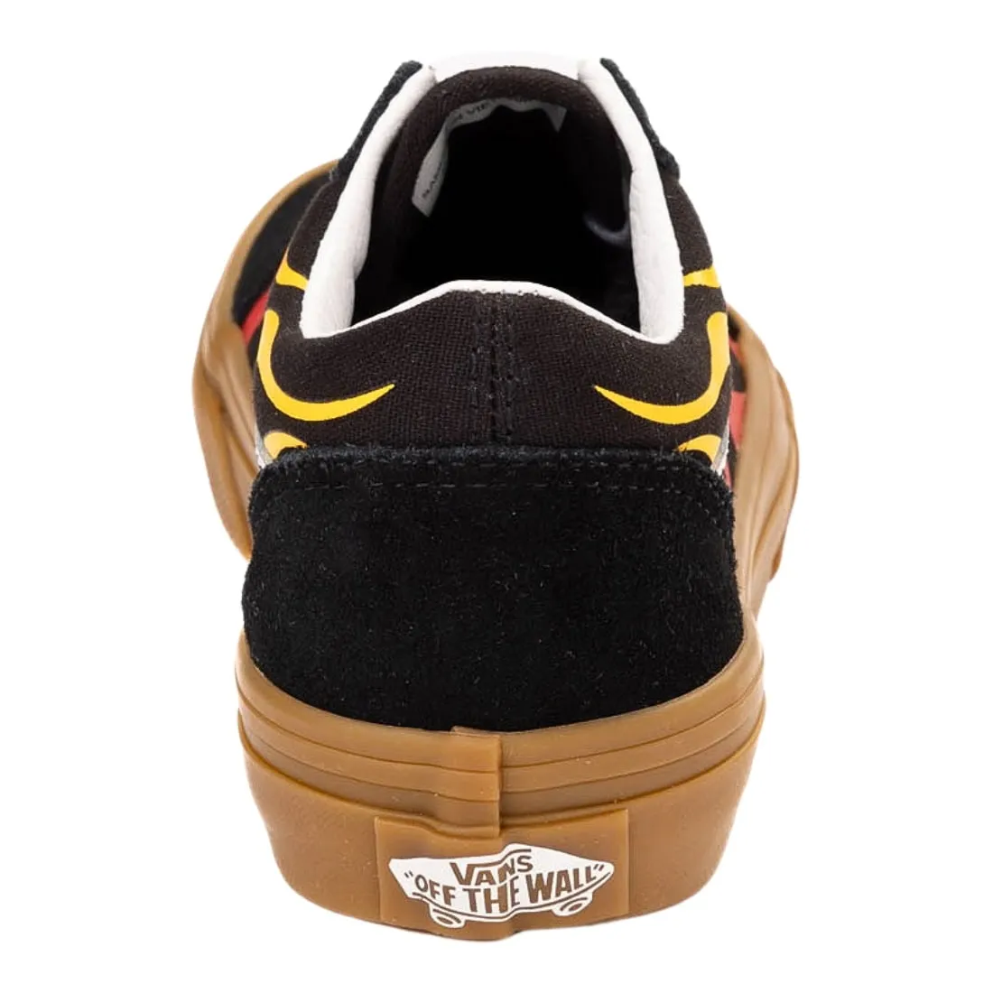 Vans Kids Old Skool Flame Skate Shoes - Flame Black/Gum