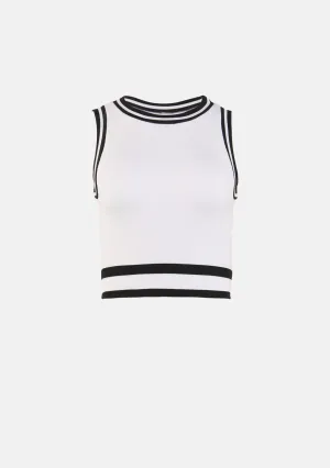 Varsity Stripe Cropped Tank