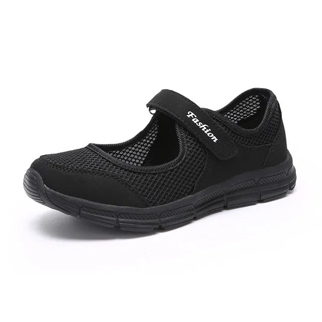 Walker Women's Slip-On Black Shoes