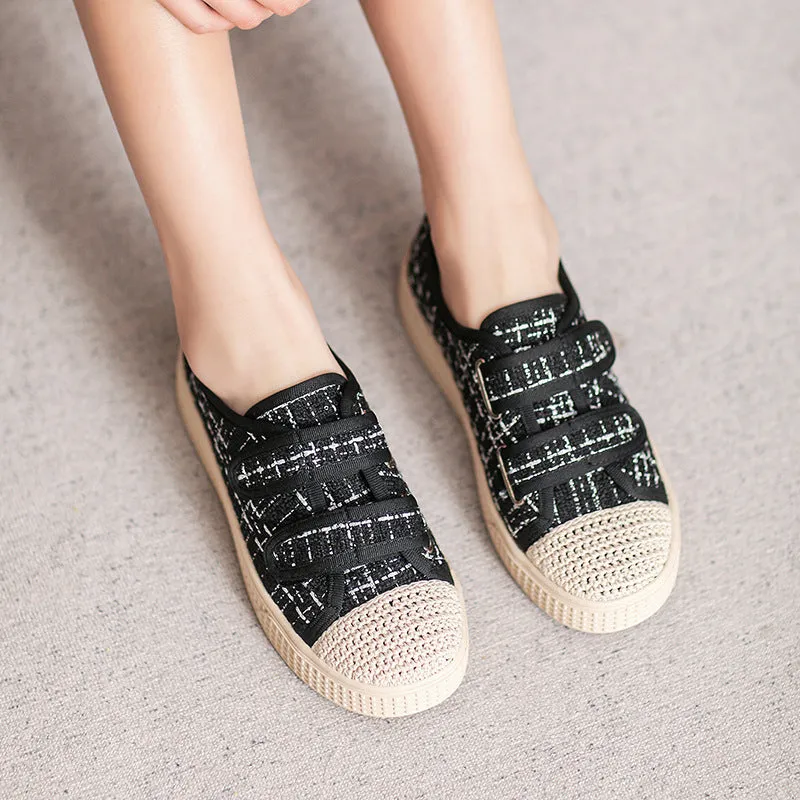 Women Minimalist Soft Canvas Flat Casual Shoes