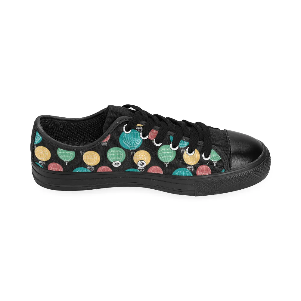 Women's Casual Hot Air Balloon Print Low Top Canvas Shoes