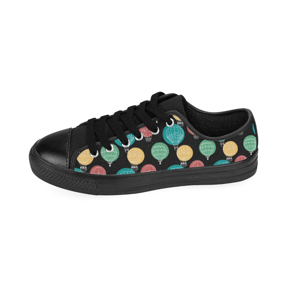 Women's Casual Hot Air Balloon Print Low Top Canvas Shoes