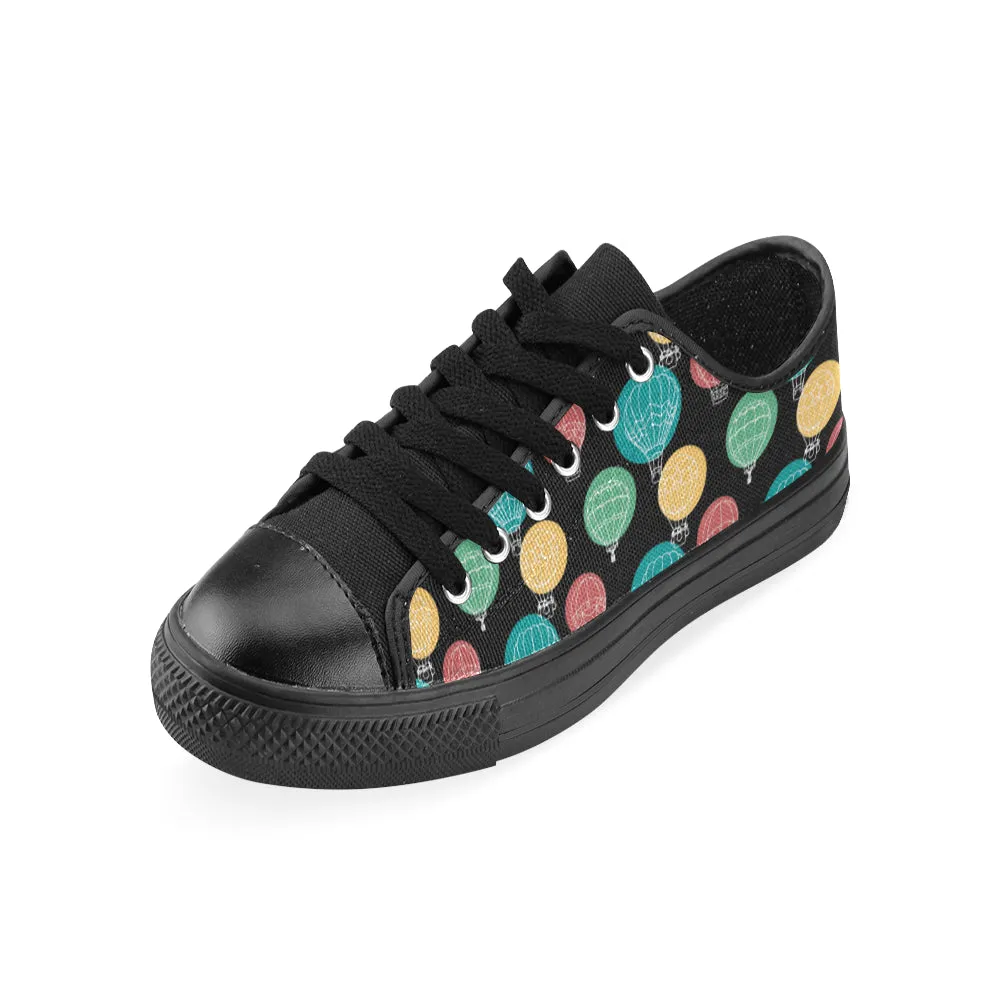 Women's Casual Hot Air Balloon Print Low Top Canvas Shoes