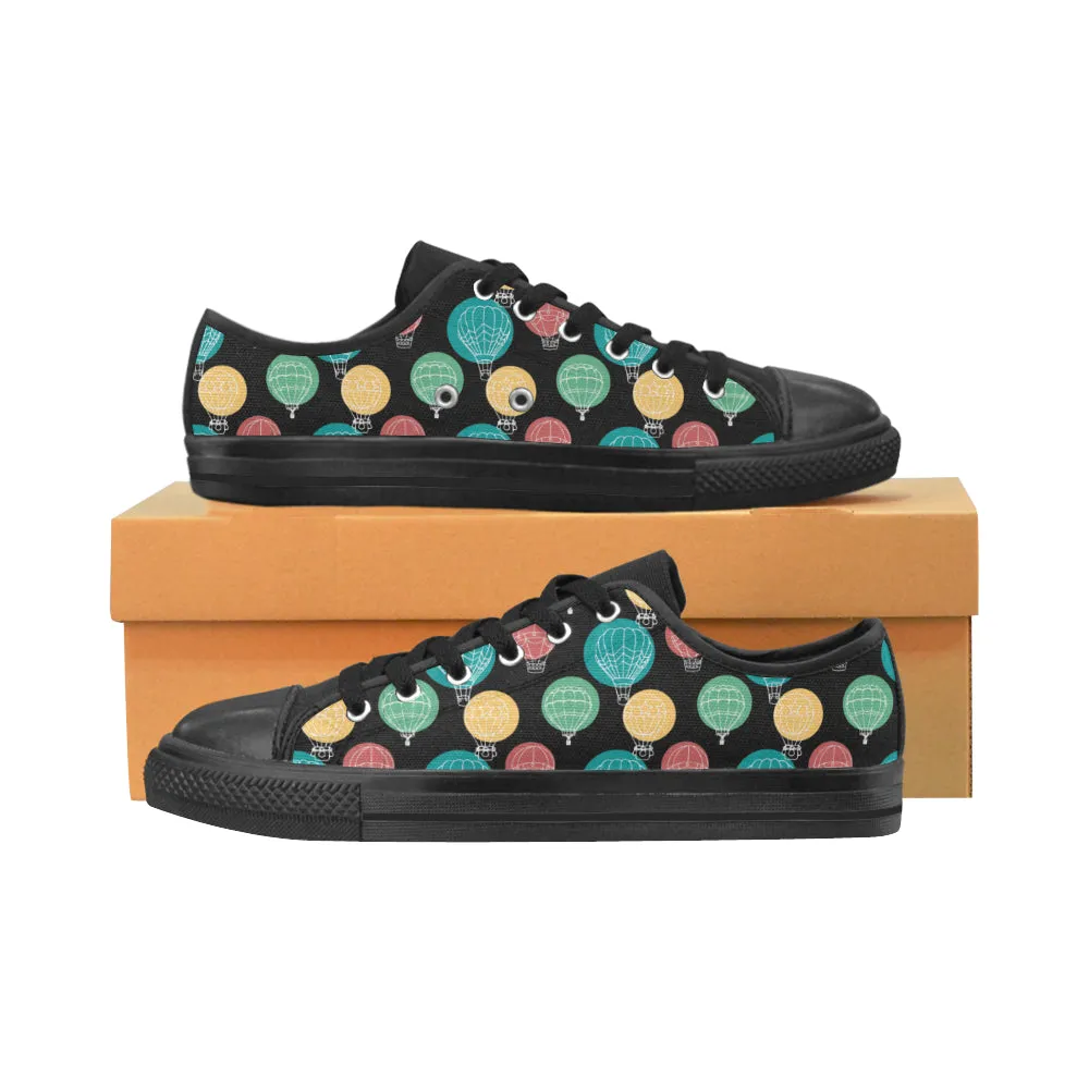 Women's Casual Hot Air Balloon Print Low Top Canvas Shoes