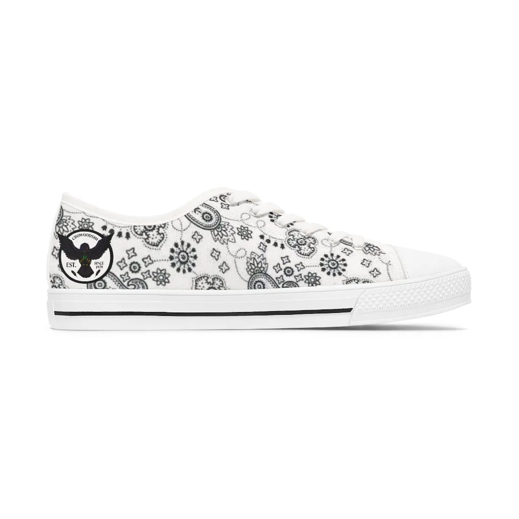 Women's Crowgodshi White Colors Low Top Sneakers