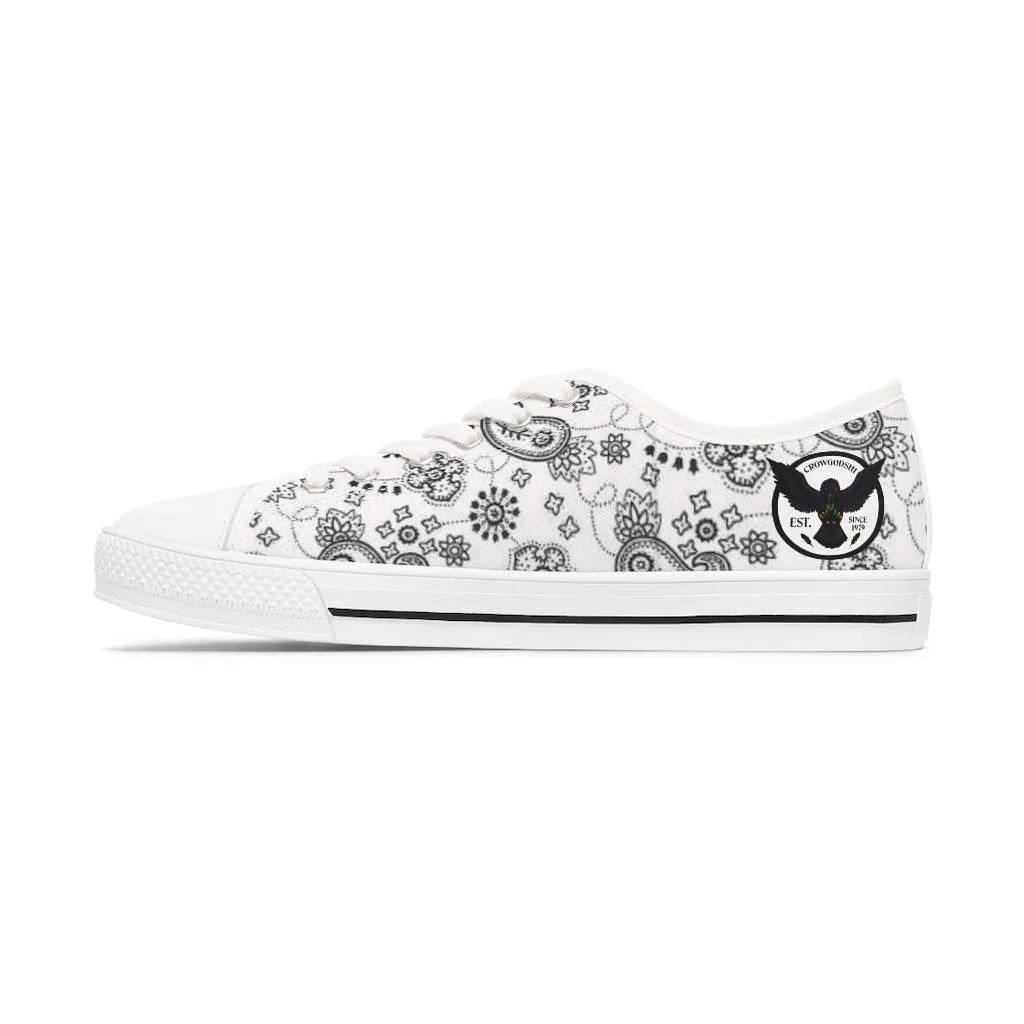 Women's Crowgodshi White Colors Low Top Sneakers