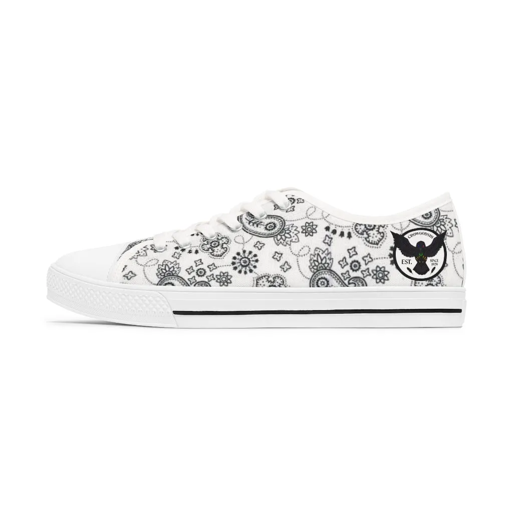 Women's Crowgodshi White Colors Low Top Sneakers