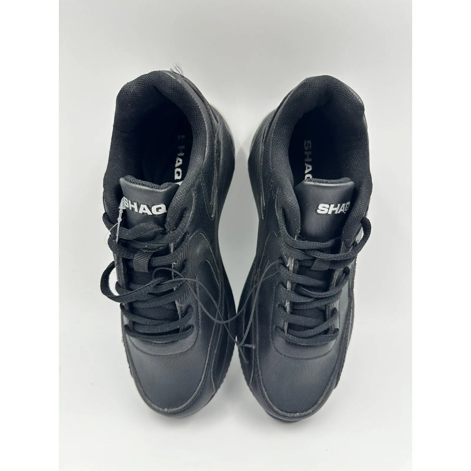 Women's Size 5.5, Shaq Brand Black sneakers, with Air Sole Heel