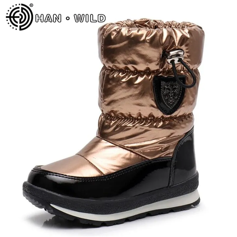 Wool Keep Warm Women Ankle Boots Winter Shoes Ladies Waterproof Snow Boots Boys Girls Snow Boots Rainboot